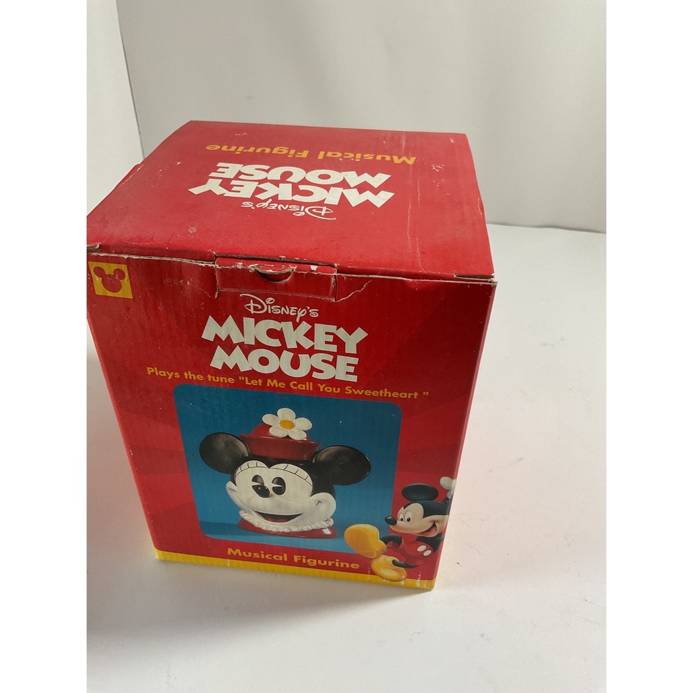 Disney Enesco Mickey Mouse Musical Fig Plays Tune "Let Me Call You Sweetheart" - Picture 8 of 9